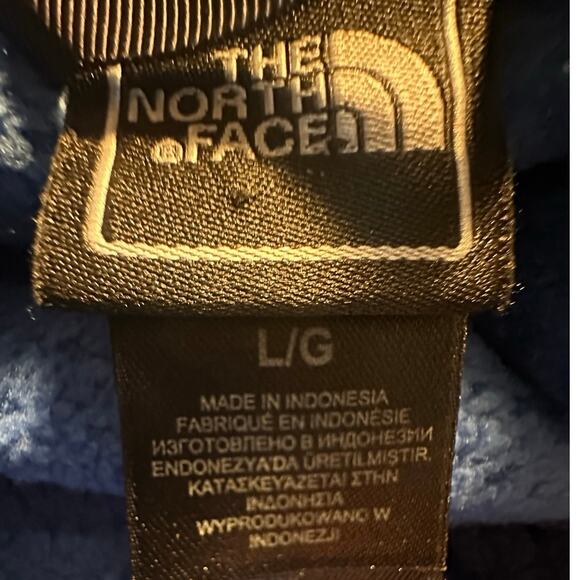 North Face Large Men’s Fleece Navy Royal Blue Gorpcore Windfall Classic Jacket - Picture 2 of 8